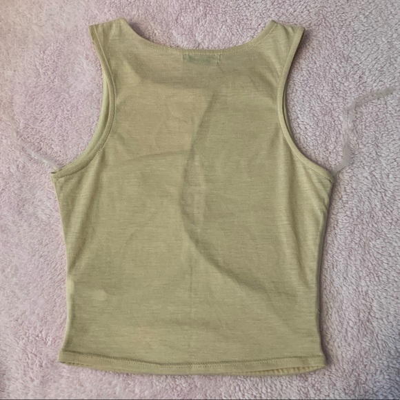 Pinkish/Tan crop top shirt. - Picture 4 of 5